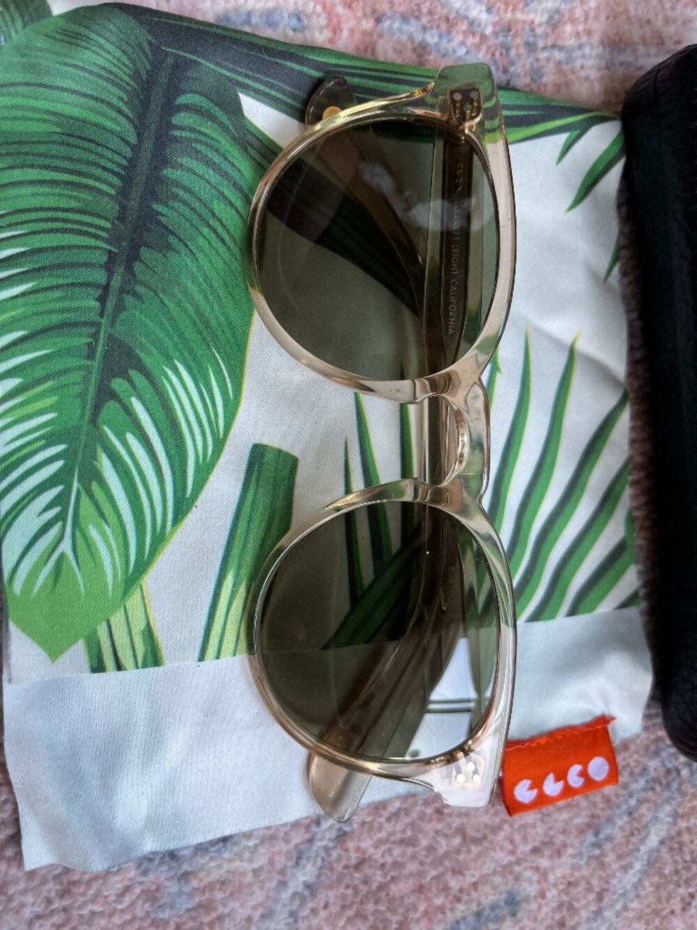 Garrett Leight Clune Sunglasses in Champagne